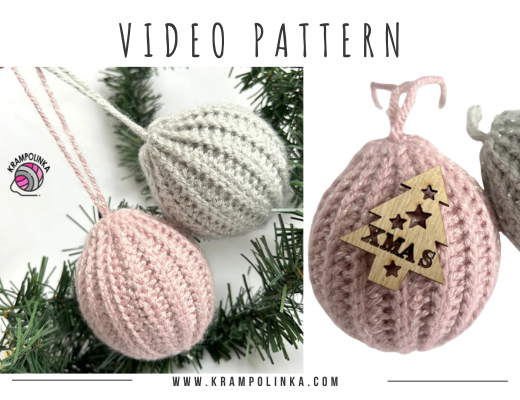 crochet christmas cosy bauble