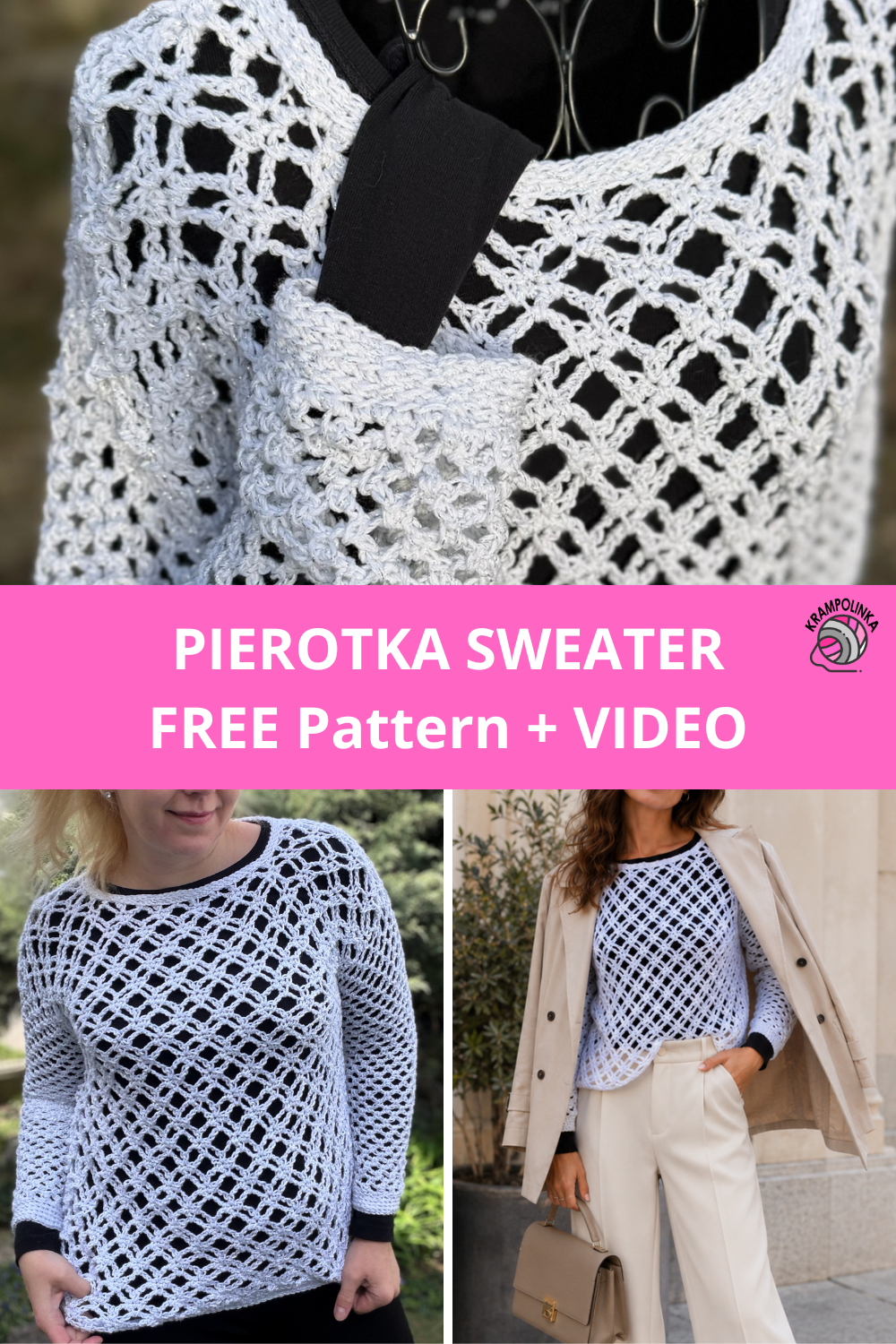 PIN IT! Free Crochet Sweater Pattern