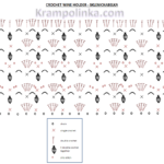 Crochet Wine holder diagram