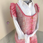 Handmade crochet top from gradient yarn