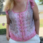 Medusa Vest with button fastening