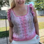 Crochet Medusa Top with romantic ruffles