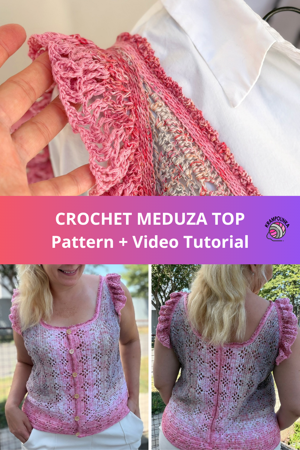 SAVE PIN - Pattern for MEDUZA Top