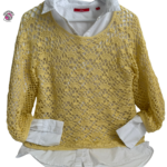 Crocheted from soft cotton and bamboo yarn – perfect for layering.