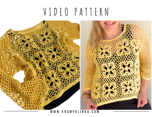 Crochet Rose Sweater Pattern