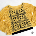 Rose Crochet Sweater – A beautiful handmade summer sweater made from delicate granny squares.